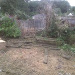 Green Man Gardens Landscape Gardening before patios decking raised vegetable beds levelling