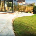 Convex Concave Raised Patio Natural Sandstone Paving Hempstead