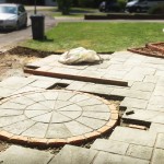 Drive Dwarf Wall Circle Feature Stonemarket Millstone Original Flagstones Driveway Hempstead