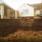 Monmouth Natural Stone Retaining Wall Raised Patio Pond