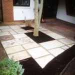 Patio Front Garden Natural Stone Paving AFTER