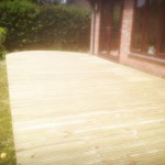 Soft Wood Decking Curved Staunton Forest of Dean